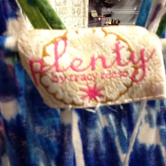 PLENTY TRACY REESE lattice yoke top anthro S M (D5 - Picture 6 of 6